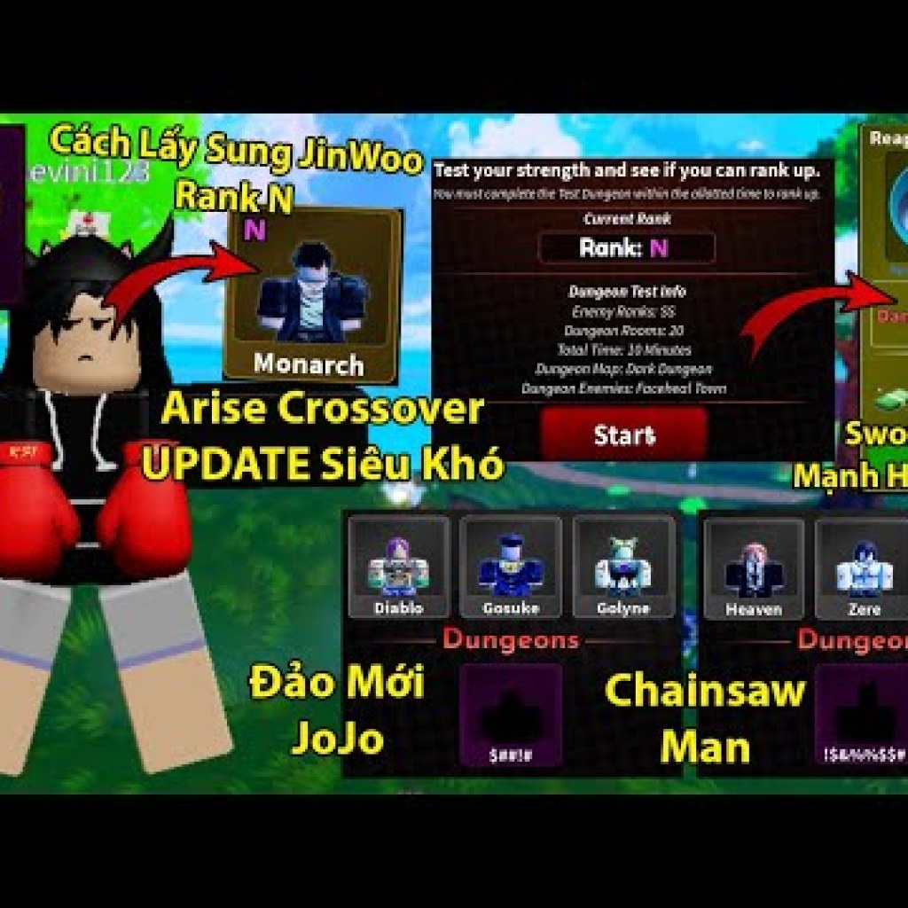 UPDATE Siêu Khó Arise Crossover: Cách Lấy Sung Rank N Và Ra Mắt 2 Đảo Mới Với Sword Mạnh Hơn Beru G UPDATE Siêu Khó Arise Crossover: Cách Lấy Sung Rank N Và Ra Mắt 2 Đảo Mới Với Sword Mạnh Hơn Beru G