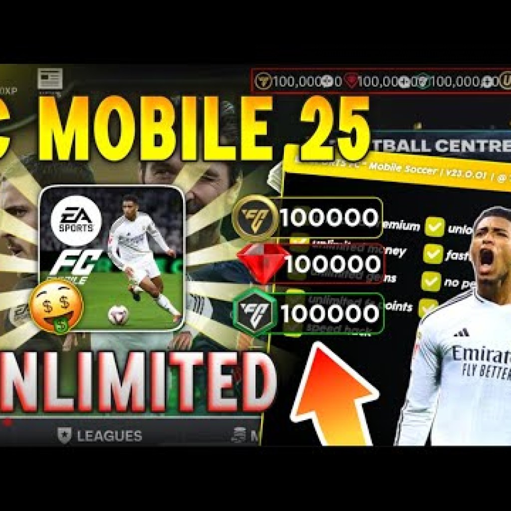 Hack FC25 Mobile 23201 APKIOS: Cách Vô Hạn Tất Cả Tài Nguyên Hack FC25 Mobile 23201 APKIOS: Cách Vô Hạn Tất Cả Tài Nguyên