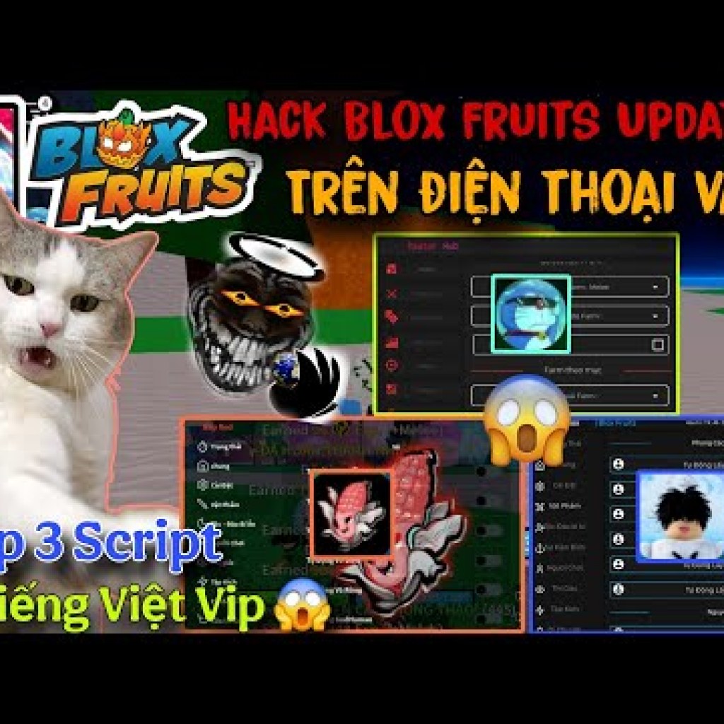 Top 3 Script Menu Tiếng Việt Cho Hack Blox Fruits Trên Điện Thoại Siêu Mượt và Siêu Ngon Top 3 Script Menu Tiếng Việt Cho Hack Blox Fruits Trên Điện Thoại Siêu Mượt và Siêu Ngon