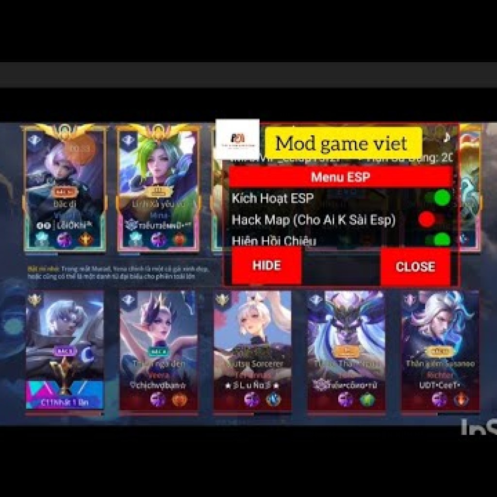 Tải Hack Map Liên Quân 2021 – Mod Menu Esp Mod Skin Aimbot Elsu 100 Atiban Android và iOS Tải Hack Map Liên Quân 2021 – Mod Menu Esp Mod Skin Aimbot Elsu 100 Atiban Android và iOS