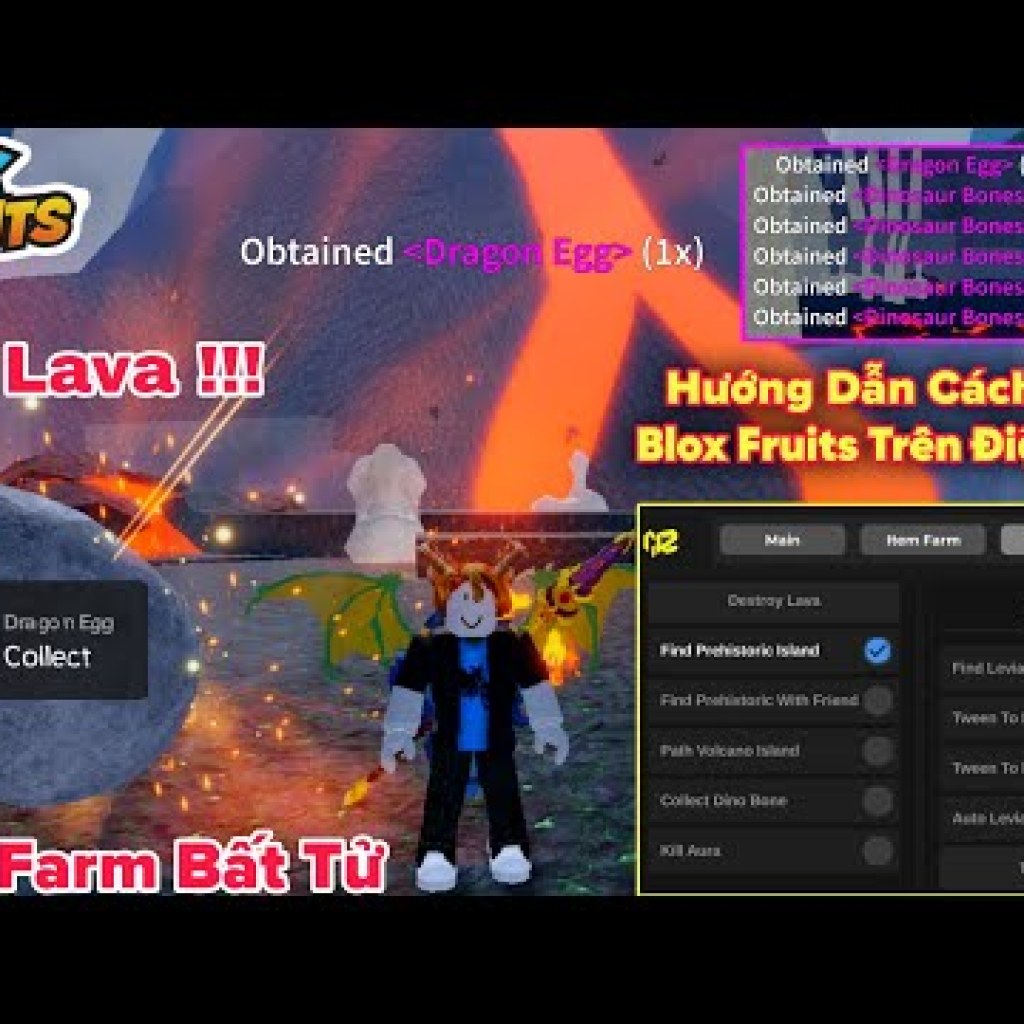 Hướng dẫn hack Blox Fruits Delta VNG: Tự động treo farm đảo núi lửa, xoá lava và trở thành bất tử Hướng dẫn hack Blox Fruits Delta VNG: Tự động treo farm đảo núi lửa, xoá lava và trở thành bất tử