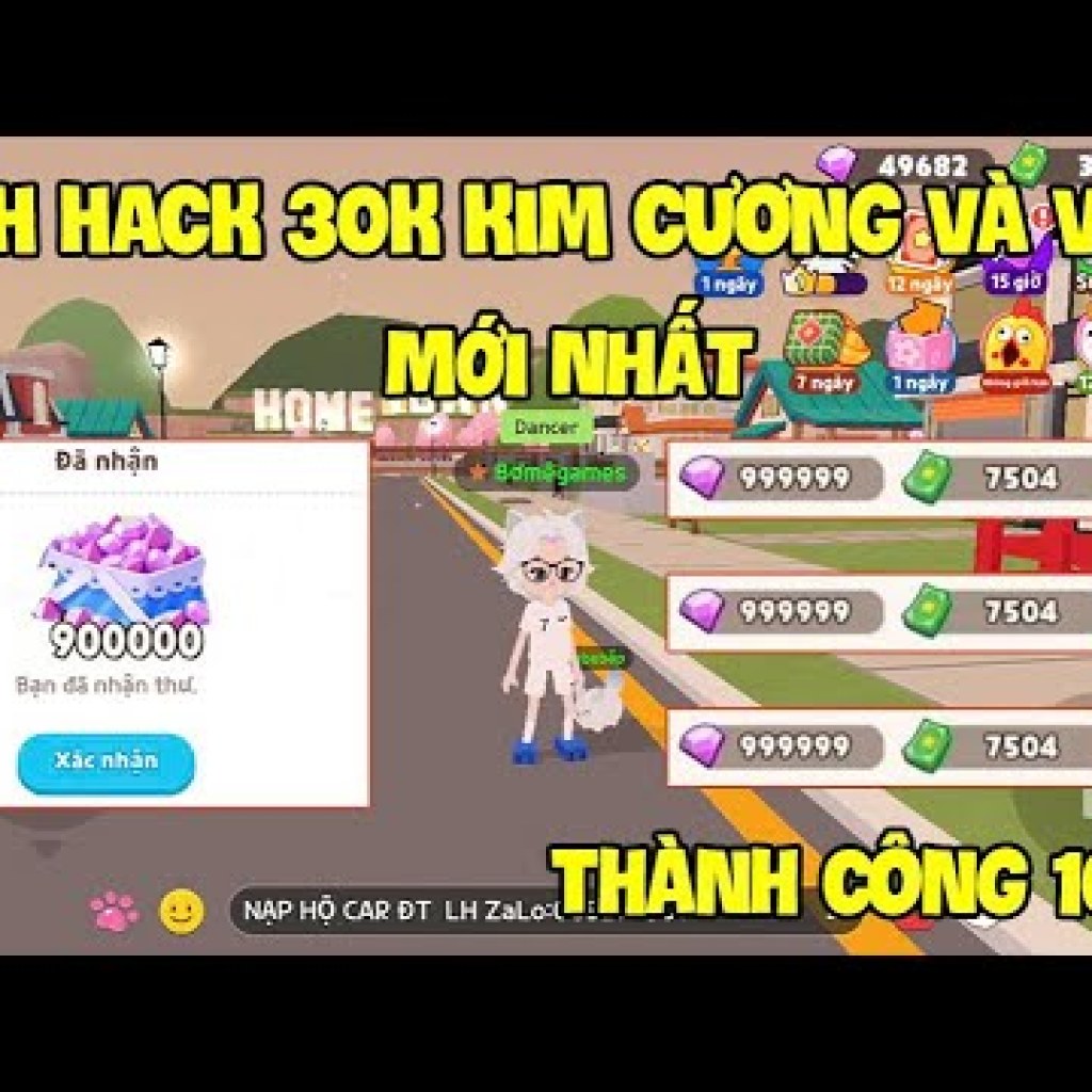 Hướng dẫn Hack Kim Cương và Thỏi Vàng Miễn Phí trong Play Together dễ dàng Hướng dẫn Hack Kim Cương và Thỏi Vàng Miễn Phí trong Play Together dễ dàng