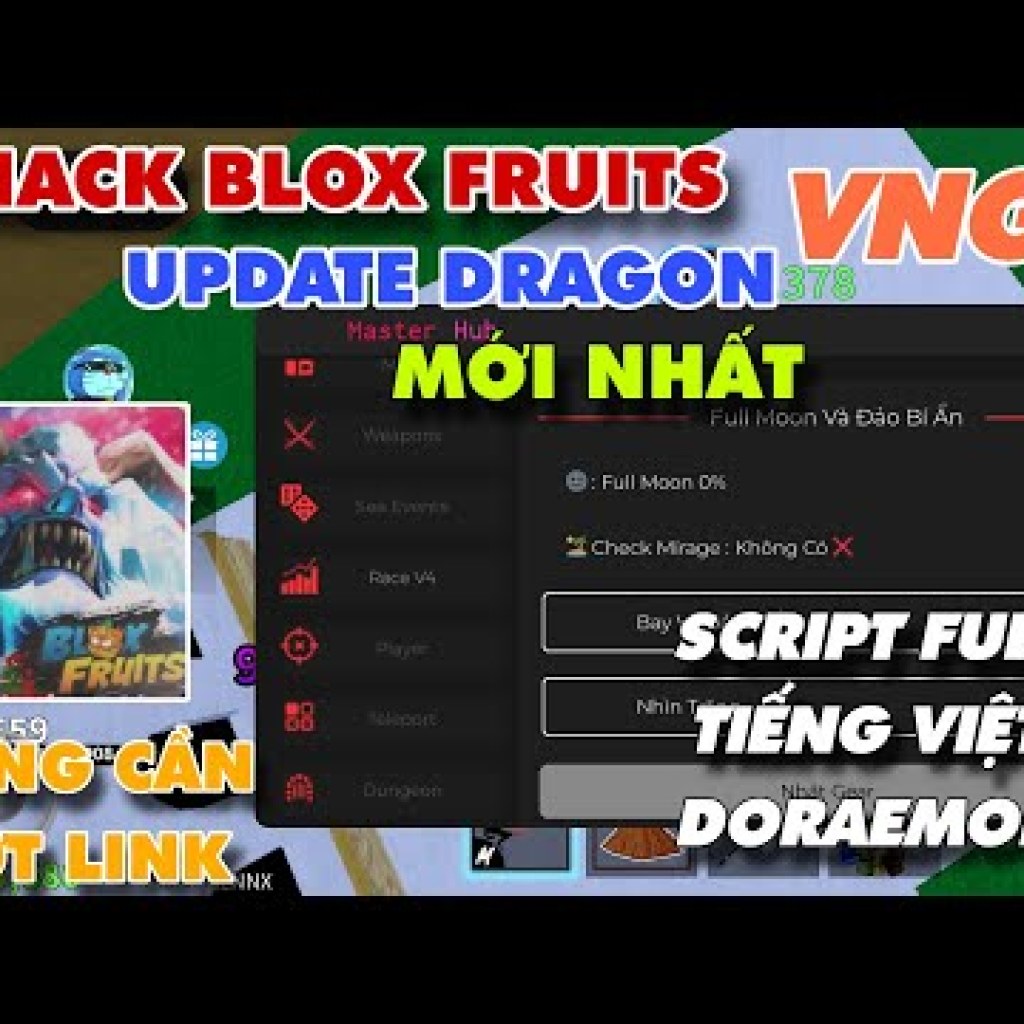 Hướng Dẫn Hack Blox Fruits Update 22 – Script Blox Fruits Tiếng Việt Doraemon Quay Lại Hướng Dẫn Hack Blox Fruits Update 22 – Script Blox Fruits Tiếng Việt Doraemon Quay Lại