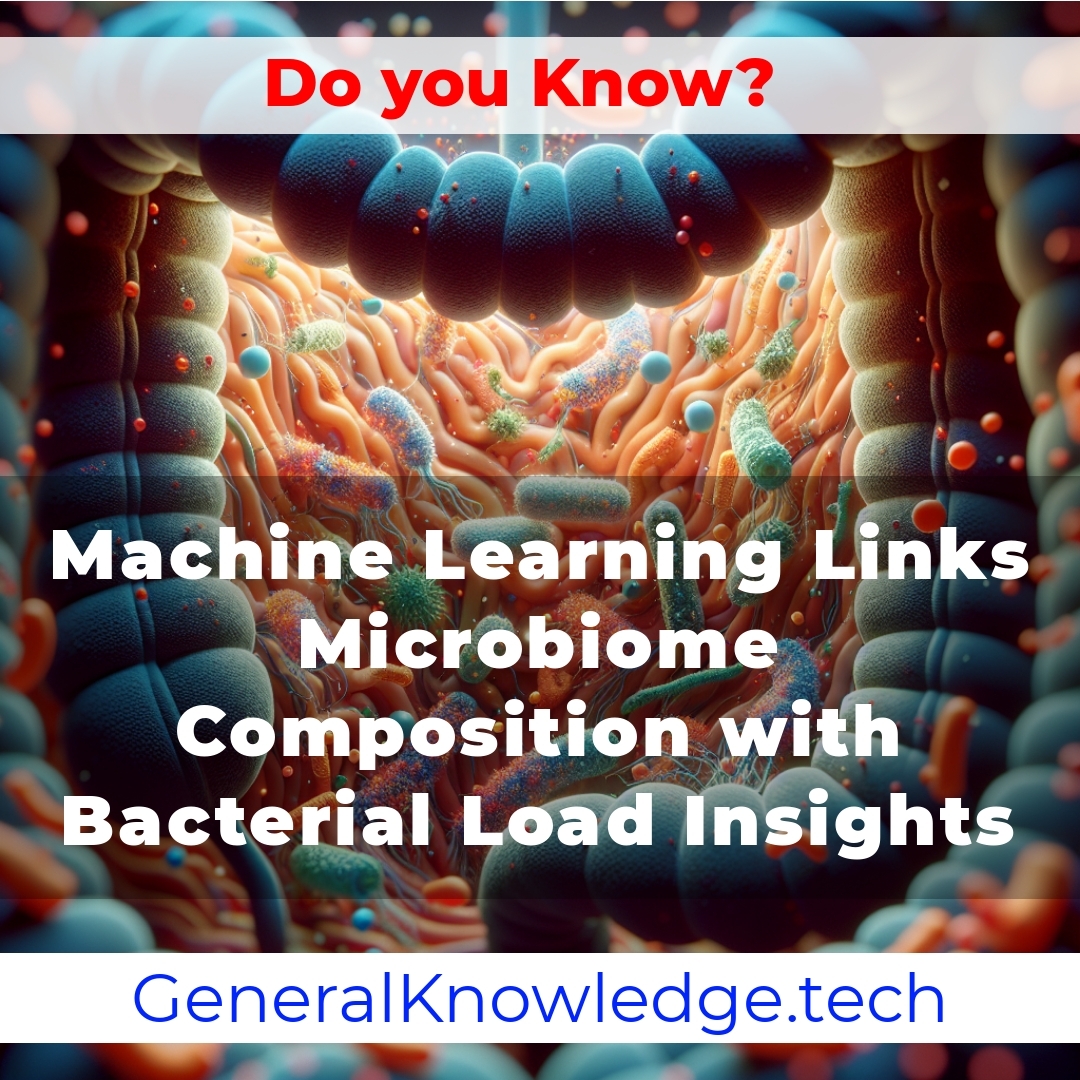 Machine Learning Links Microbiome Composition with Bacterial Load Insights Machine Learning Links Microbiome Composition with Bacterial Load Insights