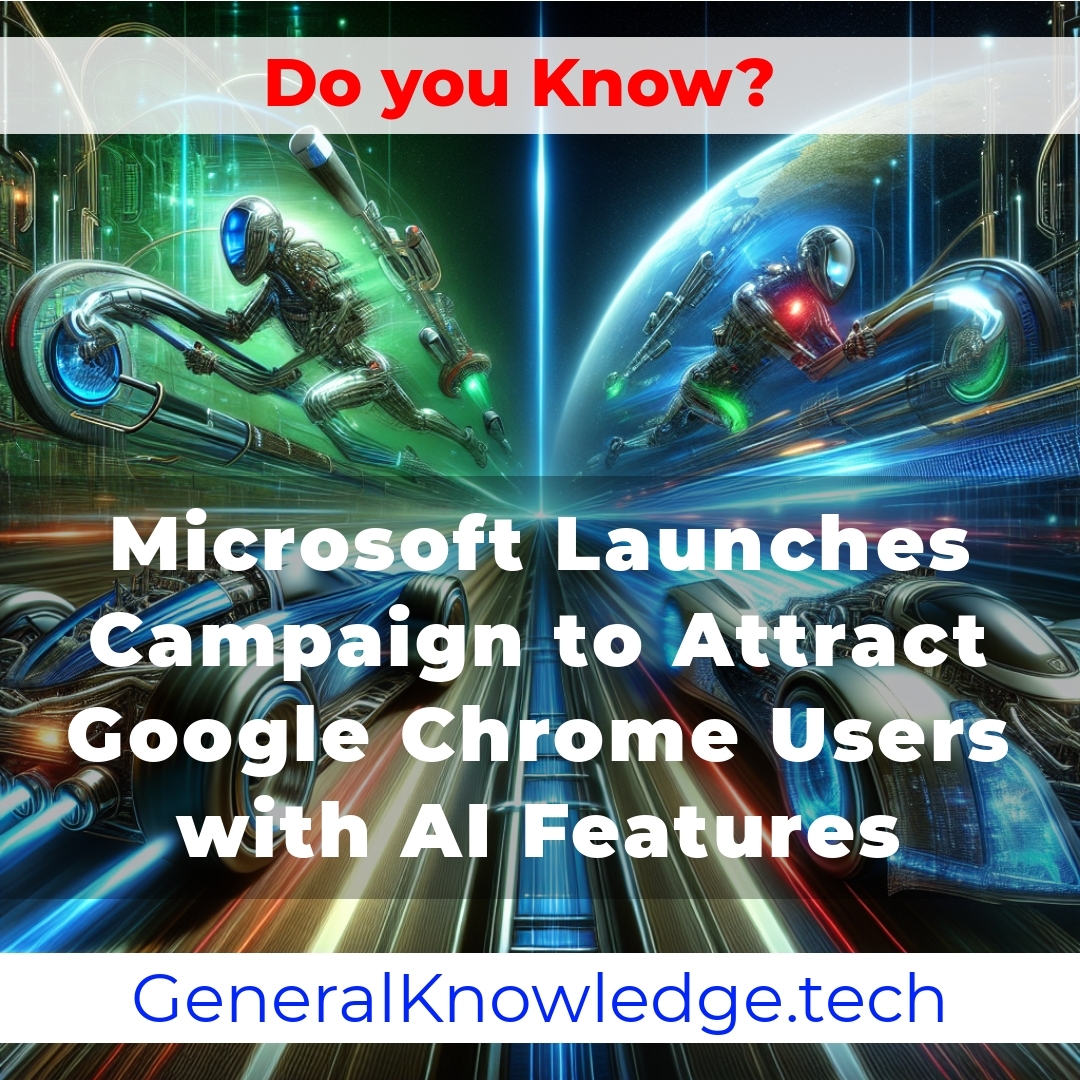 Microsoft Launches Campaign to Attract Google Chrome Users with AI Features Microsoft Launches Campaign to Attract Google Chrome Users with AI Features