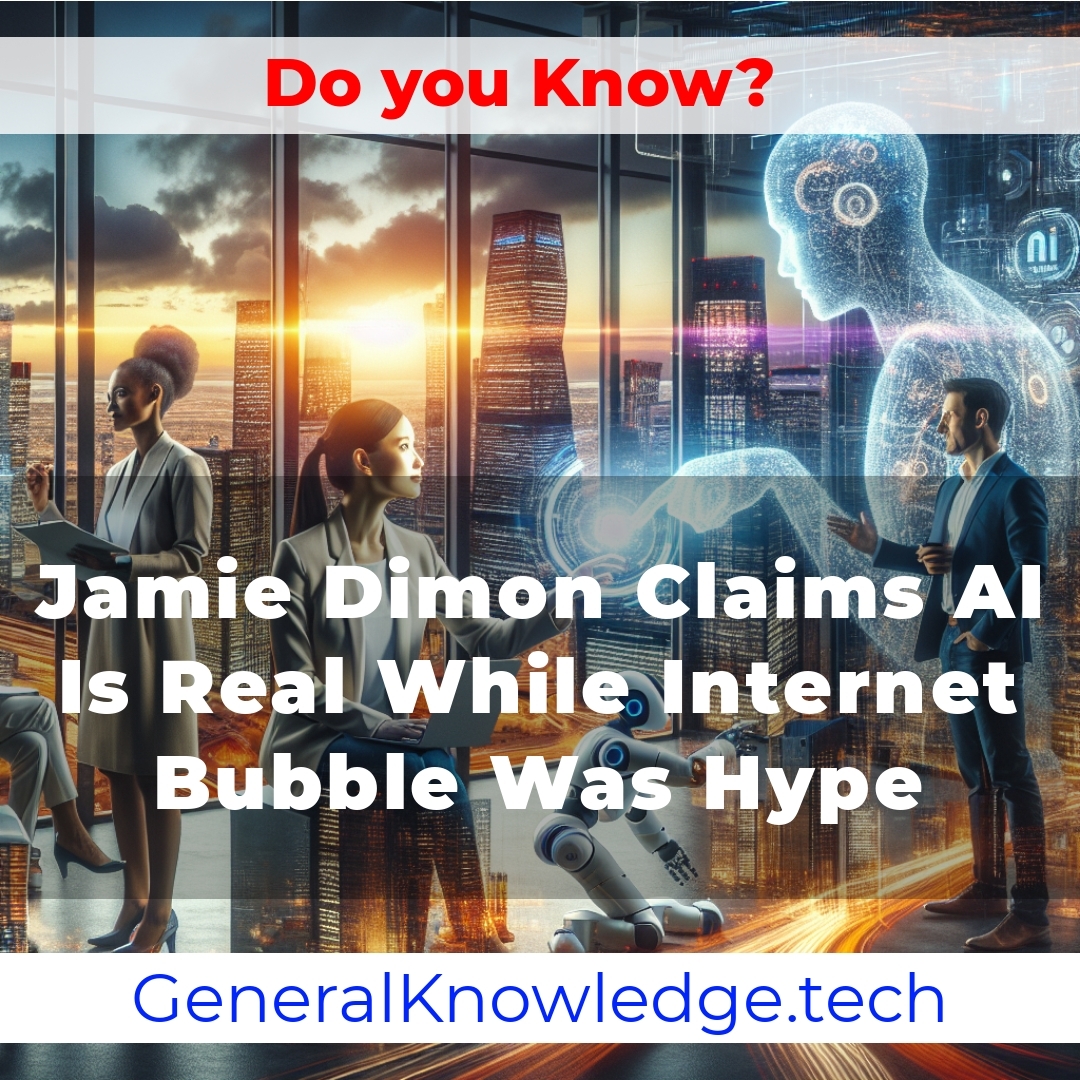 **Title: Jamie Dimon Claims AI Is Real While Internet Bubble Was Hype** **Title: Jamie Dimon Claims AI Is Real While Internet Bubble Was Hype**