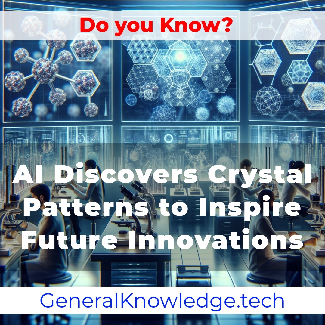 **Title: AI Discovers Crystal Patterns to Inspire Future Innovations** **Title: AI Discovers Crystal Patterns to Inspire Future Innovations**