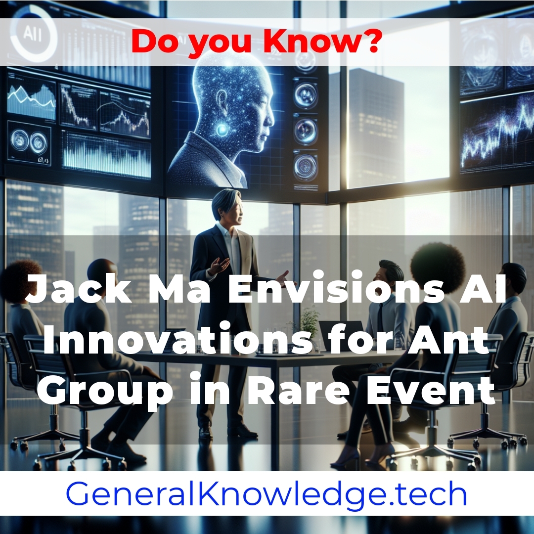 **Title: Jack Ma Envisions AI Innovations for Ant Group in Rare Event** **Title: Jack Ma Envisions AI Innovations for Ant Group in Rare Event**