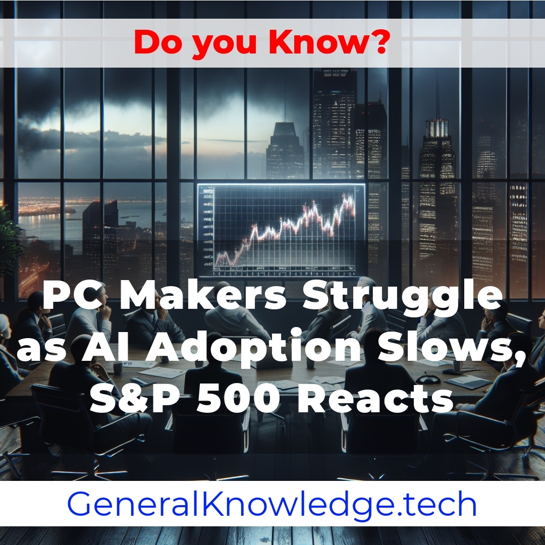 PC Makers Struggle as AI Adoption Slows, S&P 500 Reacts PC Makers Struggle as AI Adoption Slows, S&P 500 Reacts