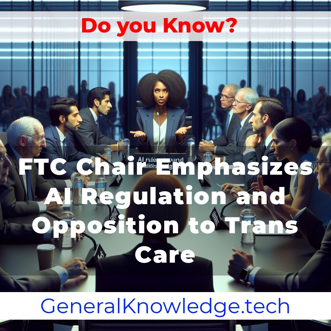FTC Chair Emphasizes AI Regulation and Opposition to Trans Care FTC Chair Emphasizes AI Regulation and Opposition to Trans Care