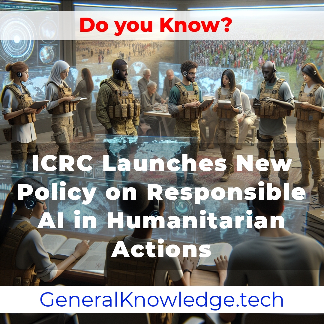 # ICRC Launches New Policy on Responsible AI in Humanitarian Actions # ICRC Launches New Policy on Responsible AI in Humanitarian Actions