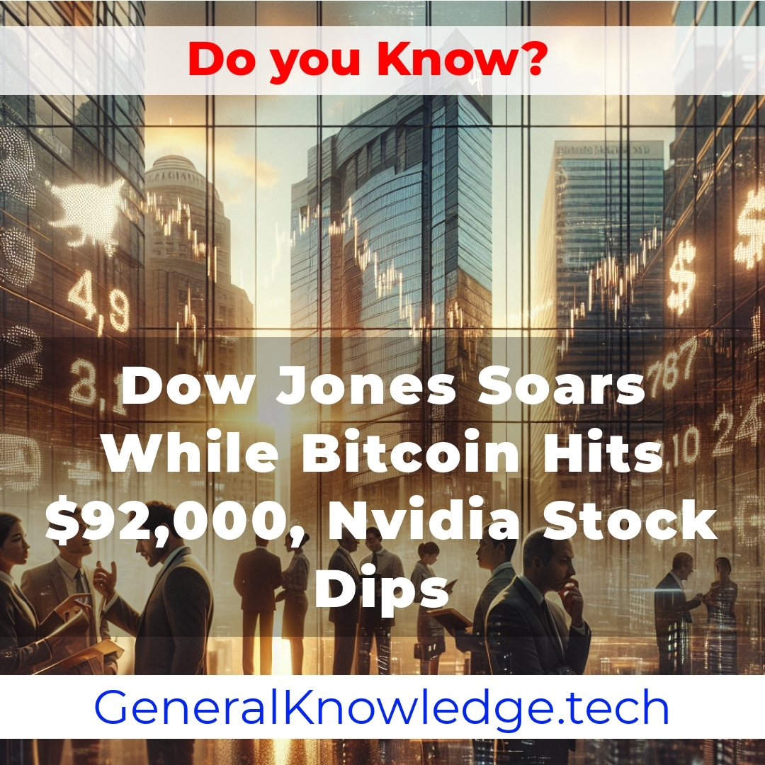 Dow Jones Soars While Bitcoin Hits ,000, Nvidia Stock Dips Dow Jones Soars While Bitcoin Hits ,000, Nvidia Stock Dips