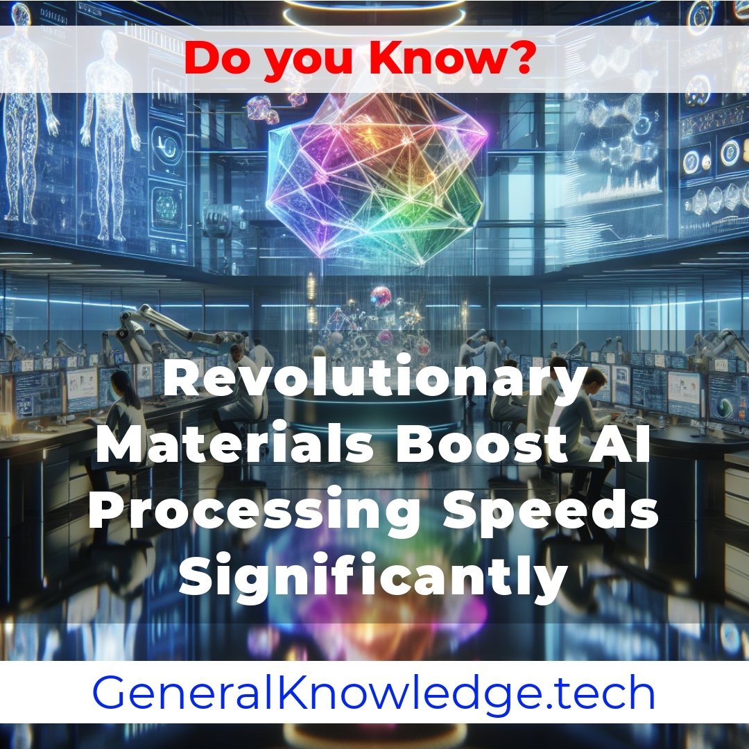 Revolutionary Materials Boost AI Processing Speeds Significantly Revolutionary Materials Boost AI Processing Speeds Significantly