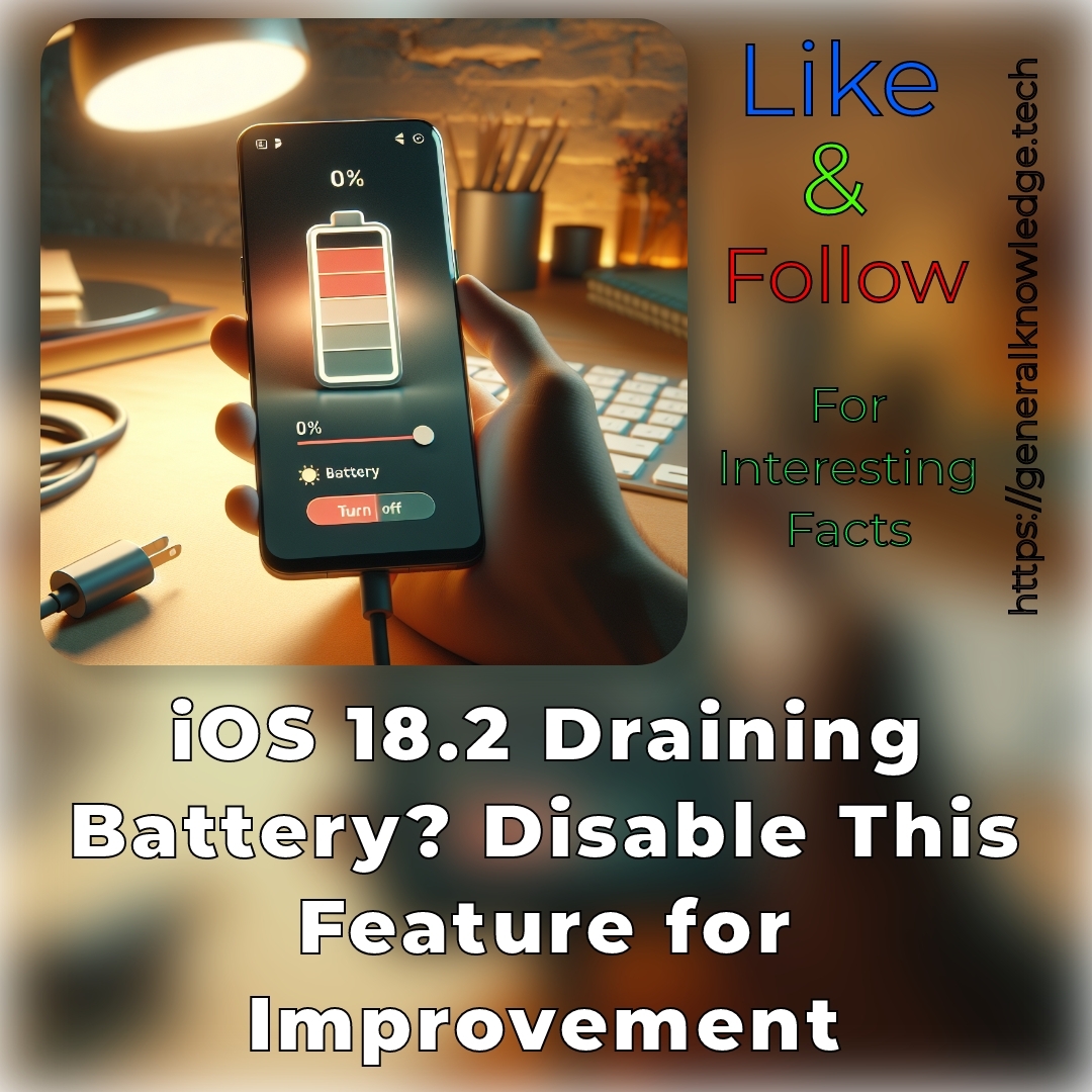 iOS 18.2 Draining Battery? Disable This Feature for Improvement iOS 18.2 Draining Battery? Disable This Feature for Improvement