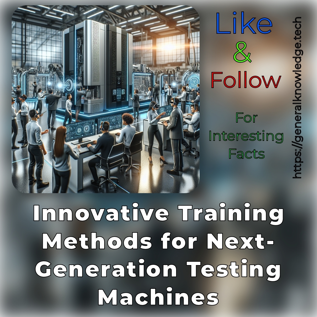 Innovative Training Methods for Next-Generation Testing Machines Innovative Training Methods for Next-Generation Testing Machines