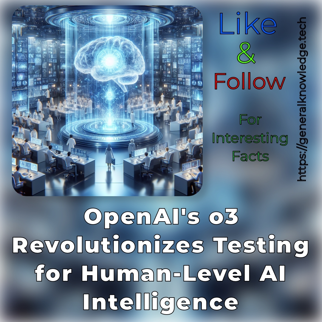 OpenAI’s o3 Revolutionizes Testing for Human-Level AI Intelligence OpenAI’s o3 Revolutionizes Testing for Human-Level AI Intelligence