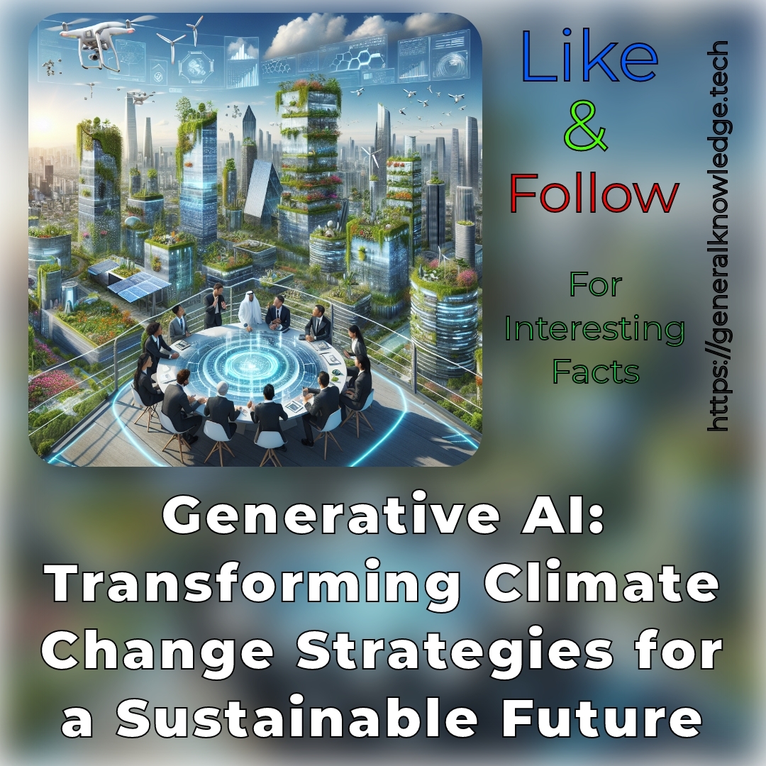 Generative AI: Transforming Climate Change Strategies for a Sustainable Future Generative AI: Transforming Climate Change Strategies for a Sustainable Future