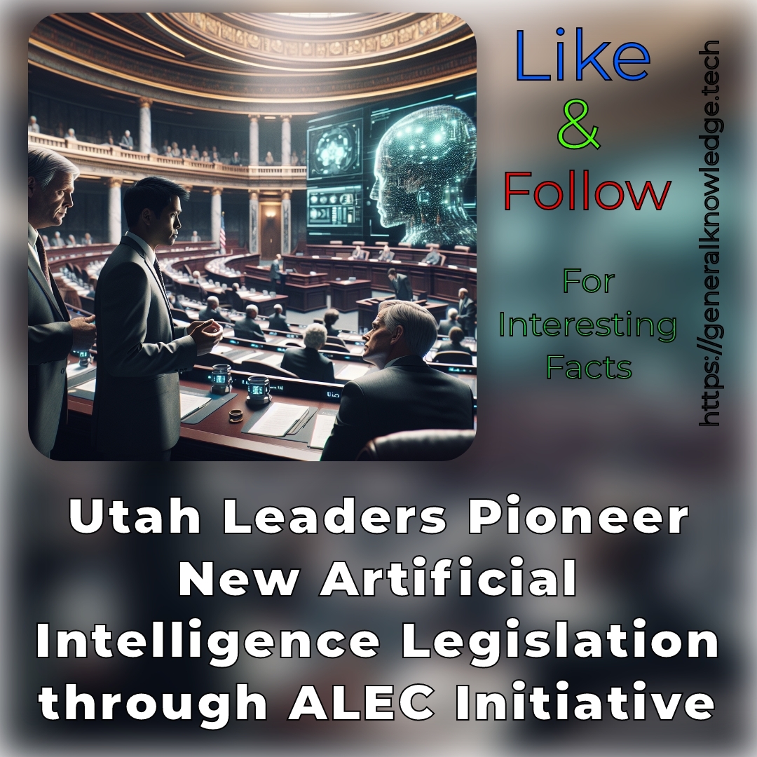 Utah Leaders Pioneer New Artificial Intelligence Legislation through ALEC Initiative Utah Leaders Pioneer New Artificial Intelligence Legislation through ALEC Initiative