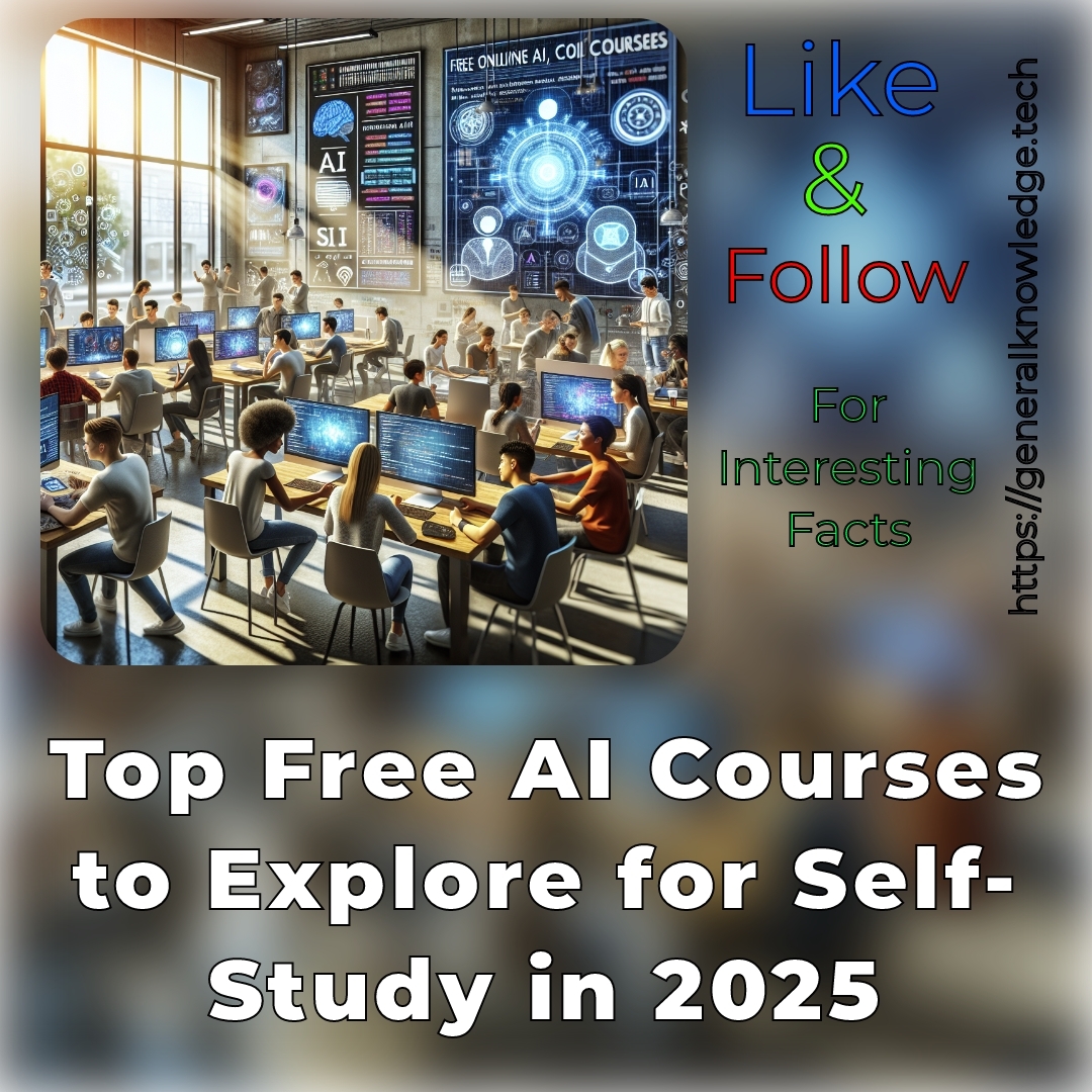 Top Free AI Courses to Explore for Self-Study in 2025 Top Free AI Courses to Explore for Self-Study in 2025