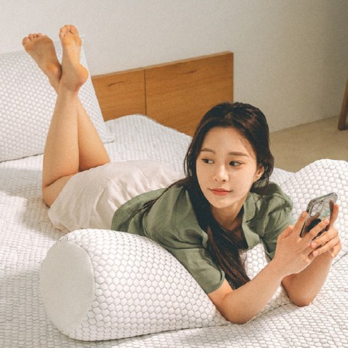 에어리스노우 냉감 여름 바디 필로우 아이스 쿨링 시원한 대형 롱 안고자는 쿠션 베개 체감온도 7.5도 뚝, 화이트