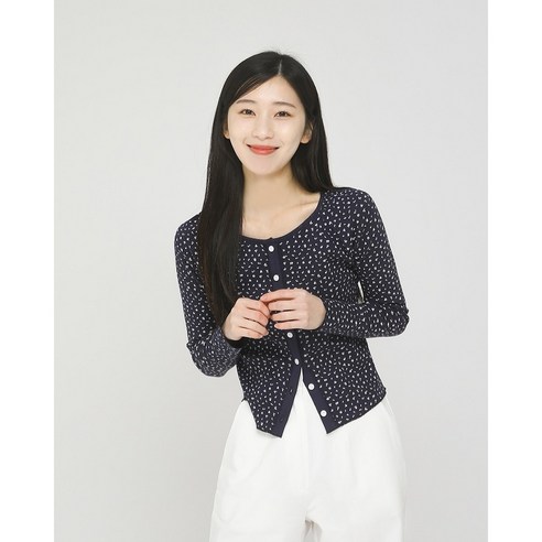 에밀리 잔꽃 라글란 가디건