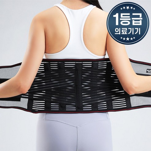 올바인 허리연구소 의료용 메쉬 지지대 밴드 허리보호대 AL-A02, 1개