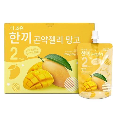 더조은 한끼곤약젤리 망고, 1.5kg, 6개