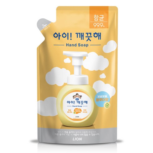 아이깨끗해 순 폼 핸드 솝 파우더향, 200ml, 10개