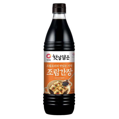 [UNIQ] 표고버섯과 다시마!! 청정원 햇살담은 조림간장 500ml, 2개