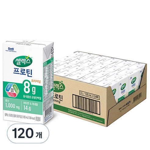 셀렉스 프로틴 음료 오리지널, 190ml, 24개