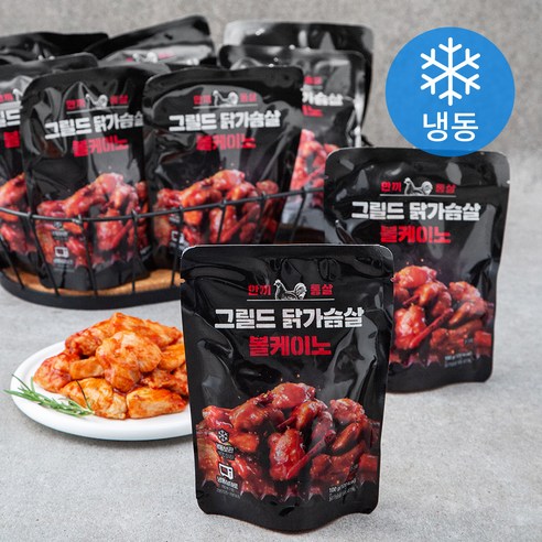 한끼통살 그릴드 닭가슴살 볼케이노 (냉동), 100g, 6개