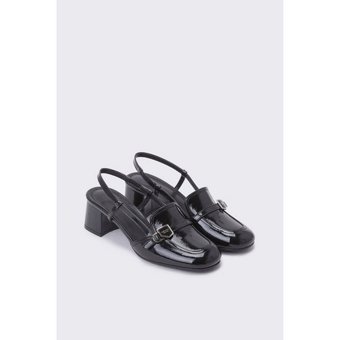 슈콤마보니 슬리퍼 Polygon round toe sling back(black) DG2DS24004BLK