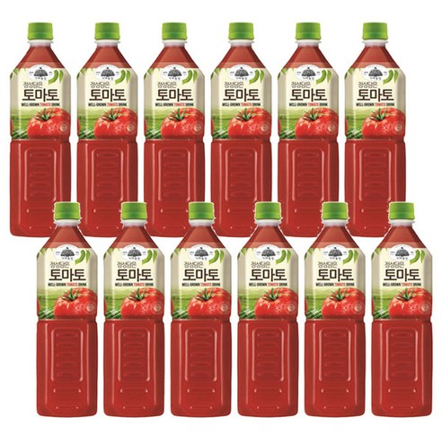 가야농장 토마토농장 PET, 1L, 12개