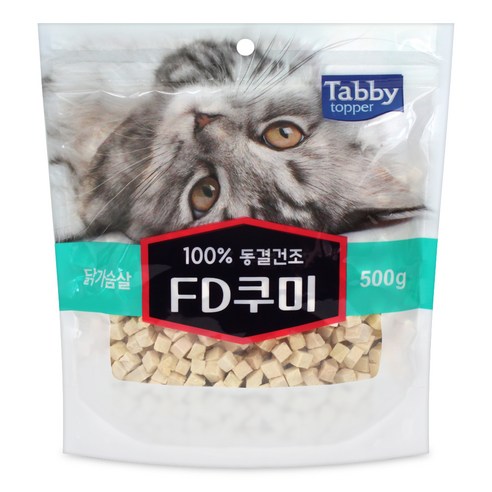 테비토퍼 FD쿠미 동결건조간식 500g, 닭가슴살맛, 1개