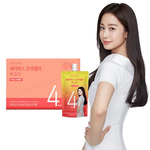 [세리박스] 곤약젤리 복숭아, 1.5kg, 2개