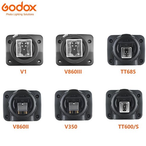고독스 GODOX V1 Godox 플래시 핫 슈 교체 액세서리 Speedlite V860II V850III V350S TT685 TT685II TT350 TT600S 호환 V86, 54. V850II - Fuji
