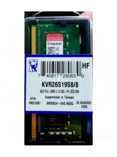 Memoria Ram Kingston 2666 Portatil Ddr4 8gb Memoria Ram Kingston 2666 Portatil Ddr4 8gb