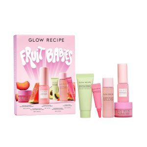 Glow Recipe Fruit Babies Skincare Kit – Gift Set with Ceramide Facial Cleanser + BHA Toner + Vitamin C Eye Cream + Hyaluronic Acid Cream + Niacinamide Dew Drops (5 Count) Glow Recipe Fruit Babies Skincare Kit – Gift Set with Ceramide Facial Cleanser + BHA Toner + Vitamin C Eye Cream + Hyaluronic Acid Cream + Niacinamide Dew Drops (5 Count)