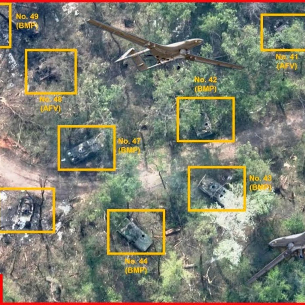 Russian assault group near Bakhmut is destroyed with Ukrainian drones Russian assault group near Bakhmut is destroyed with Ukrainian drones