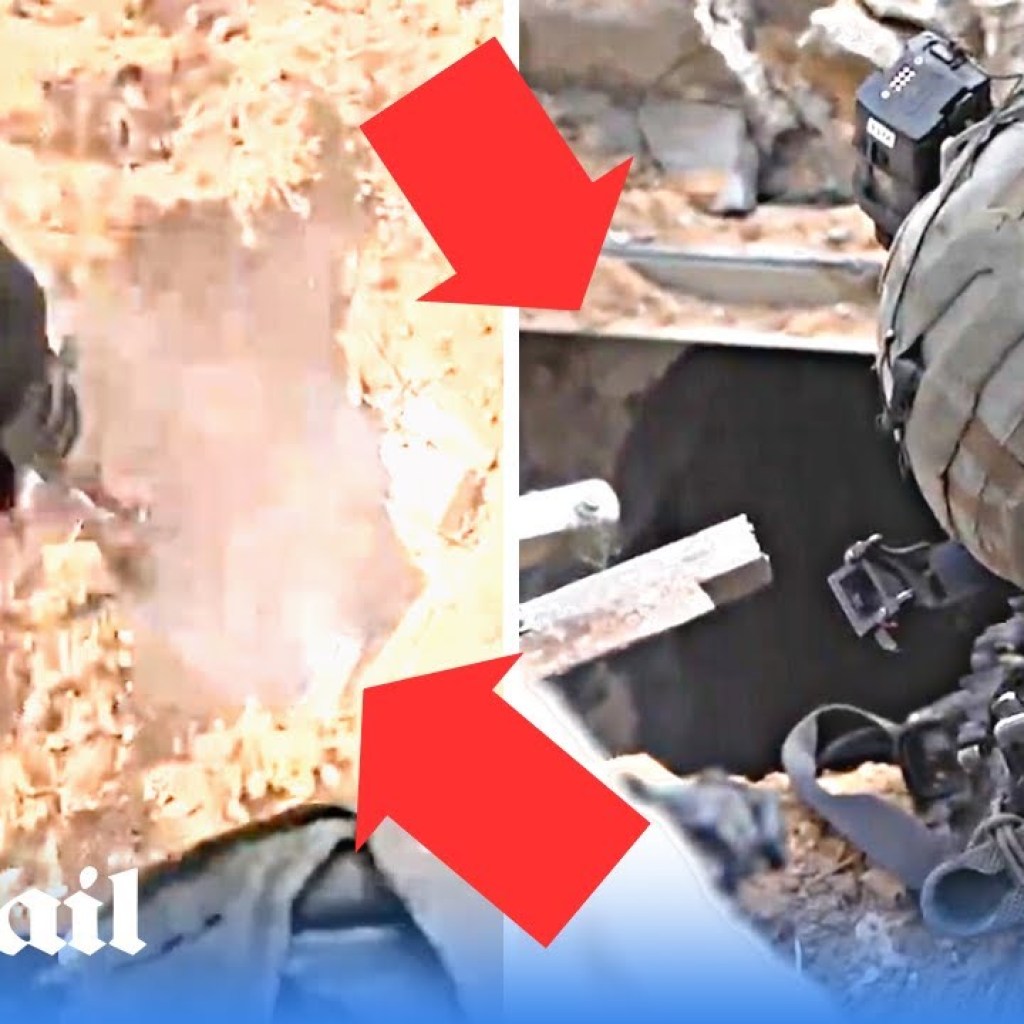 IDF soldiers fire back at Hamas gunman hiding in tunnel and attack with grenades after failed ambush IDF soldiers fire back at Hamas gunman hiding in tunnel and attack with grenades after failed ambush