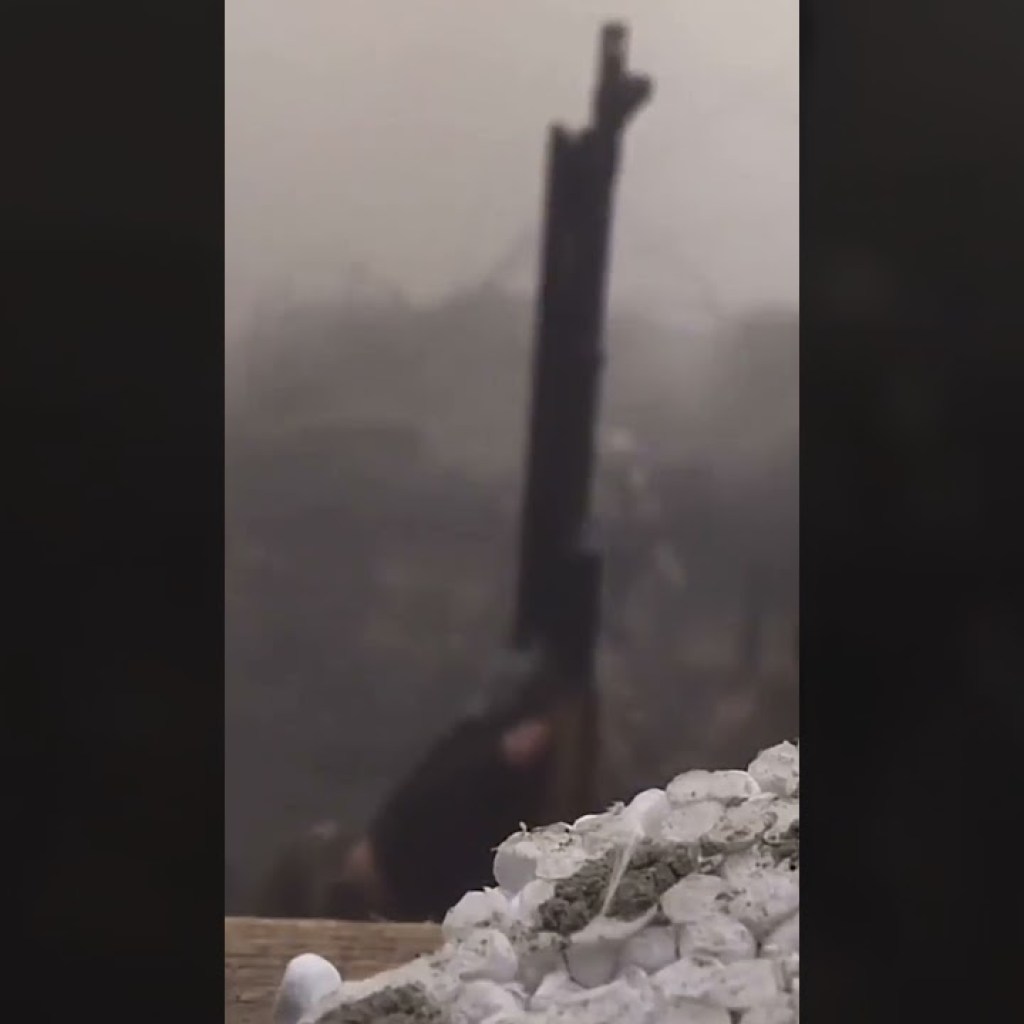 Ukrainian troops miraculously survive Russian artillery strike whilst defending their trench Ukrainian troops miraculously survive Russian artillery strike whilst defending their trench