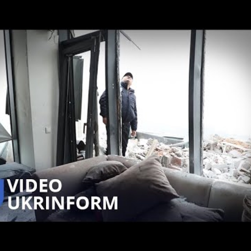 What the ICTV host’s apartment looks like after being hit by a shaheed What the ICTV host’s apartment looks like after being hit by a shaheed