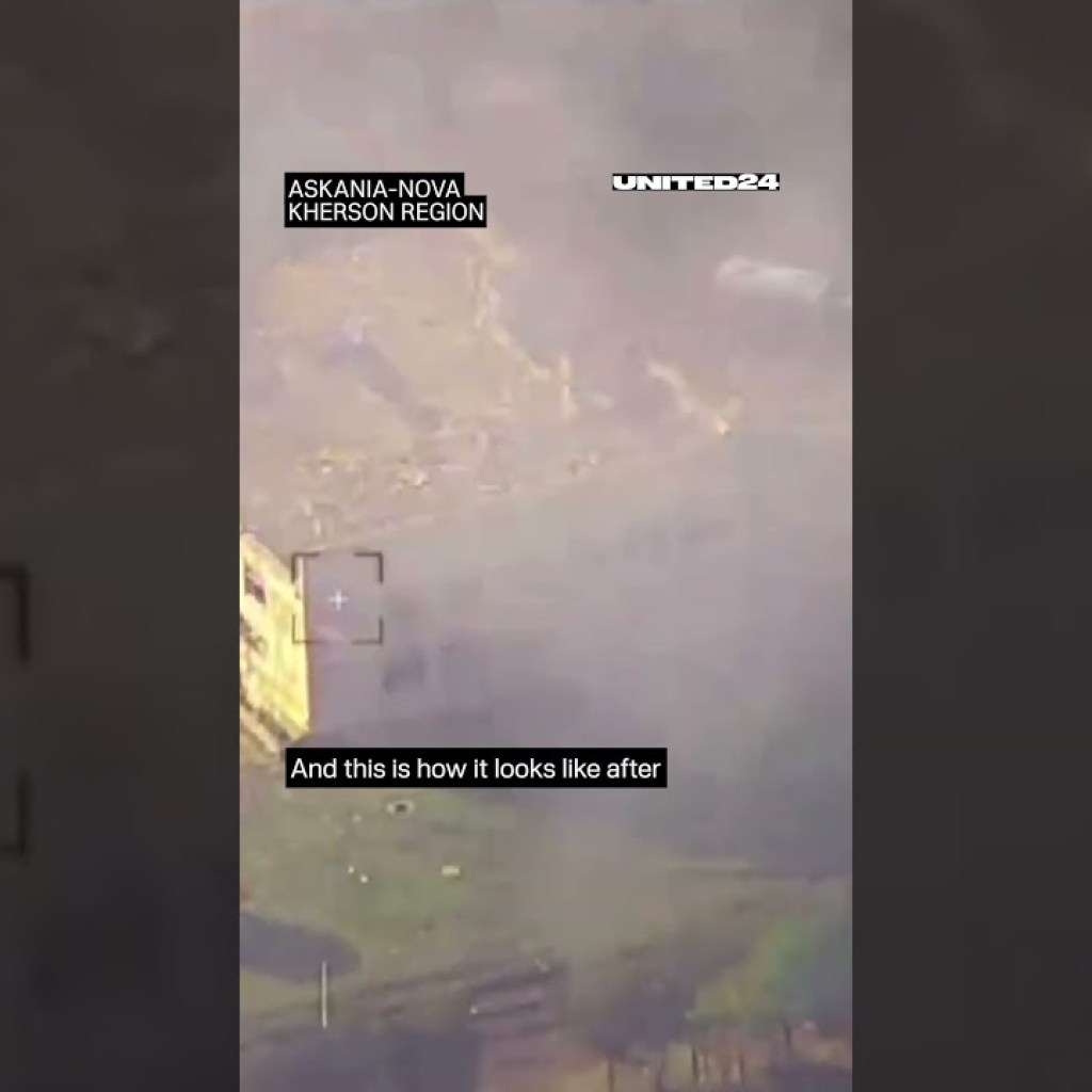 This is how a Russian base looked like before meeting with HIMARS ? #warinukraine #shorts This is how a Russian base looked like before meeting with HIMARS ? #warinukraine #shorts