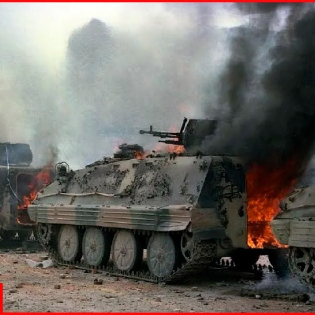 Ukrainian Marines fend off Russian attack, leave smoldering armor on southern front Ukrainian Marines fend off Russian attack, leave smoldering armor on southern front