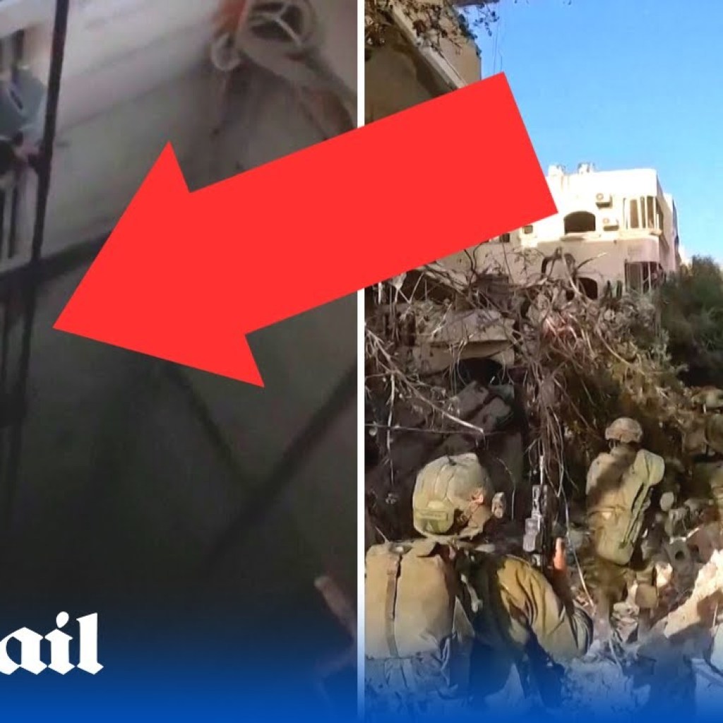 Israeli army show discover tunnel with elevators built near Rantisi Hospital in Gaza Israeli army show discover tunnel with elevators built near Rantisi Hospital in Gaza