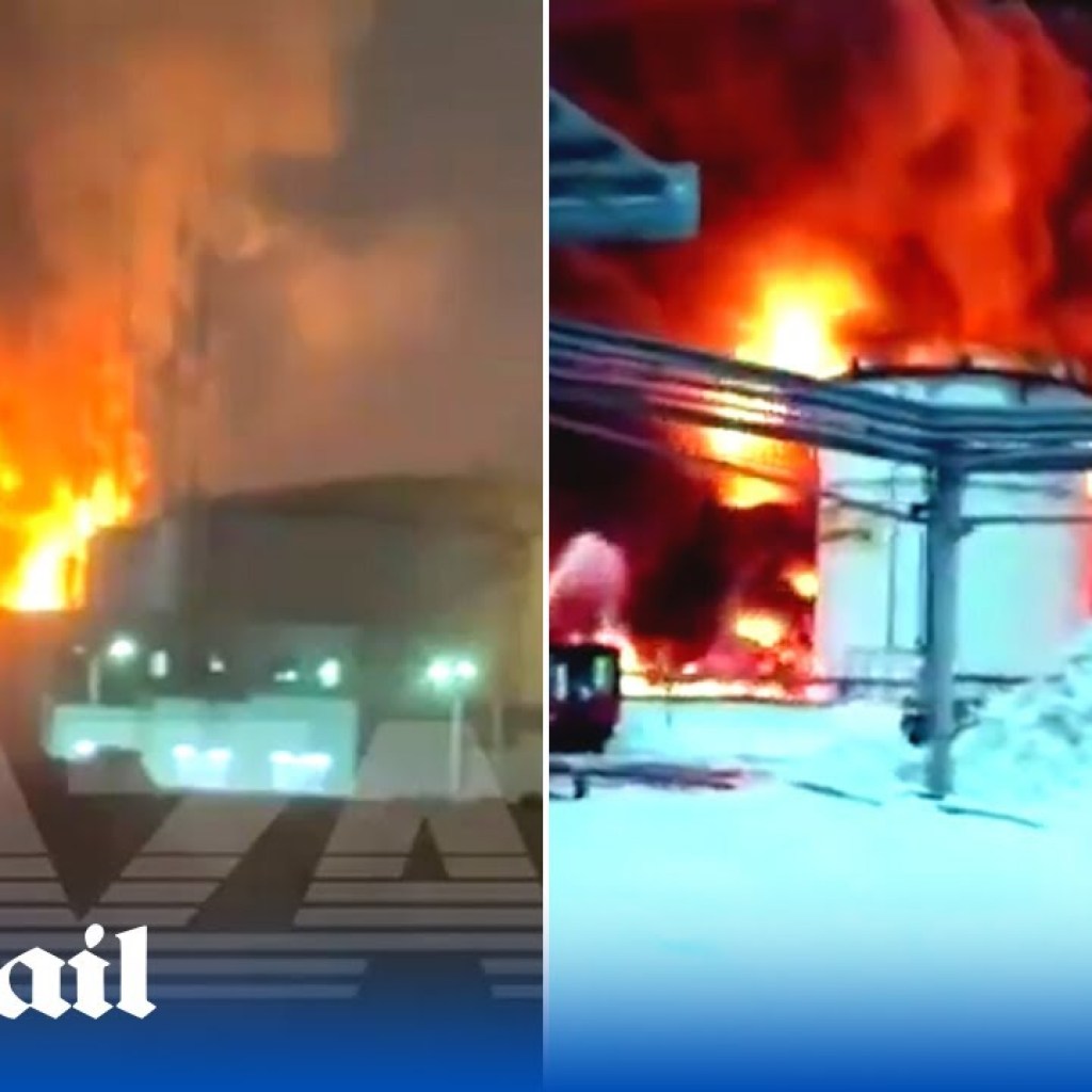 Ukrainian drones attack Russian cities striking oil terminals and major storage facilities Ukrainian drones attack Russian cities striking oil terminals and major storage facilities