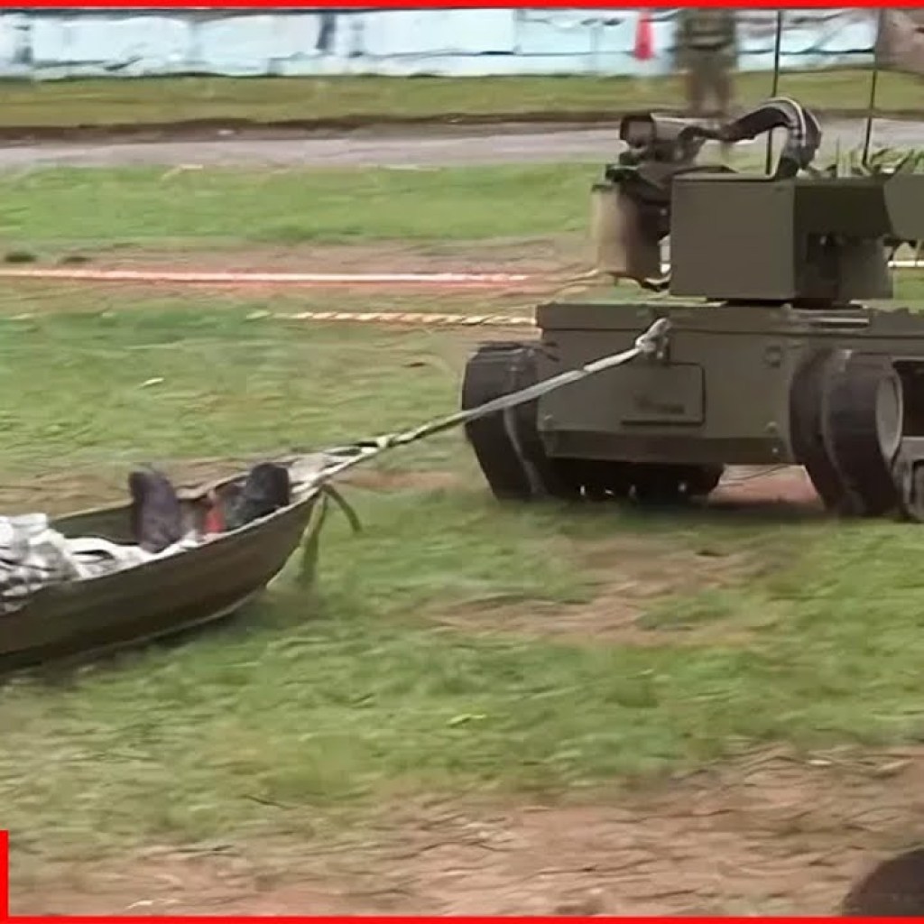 Russia sends robots in Ukraine to transport wounded soldiers Russia sends robots in Ukraine to transport wounded soldiers