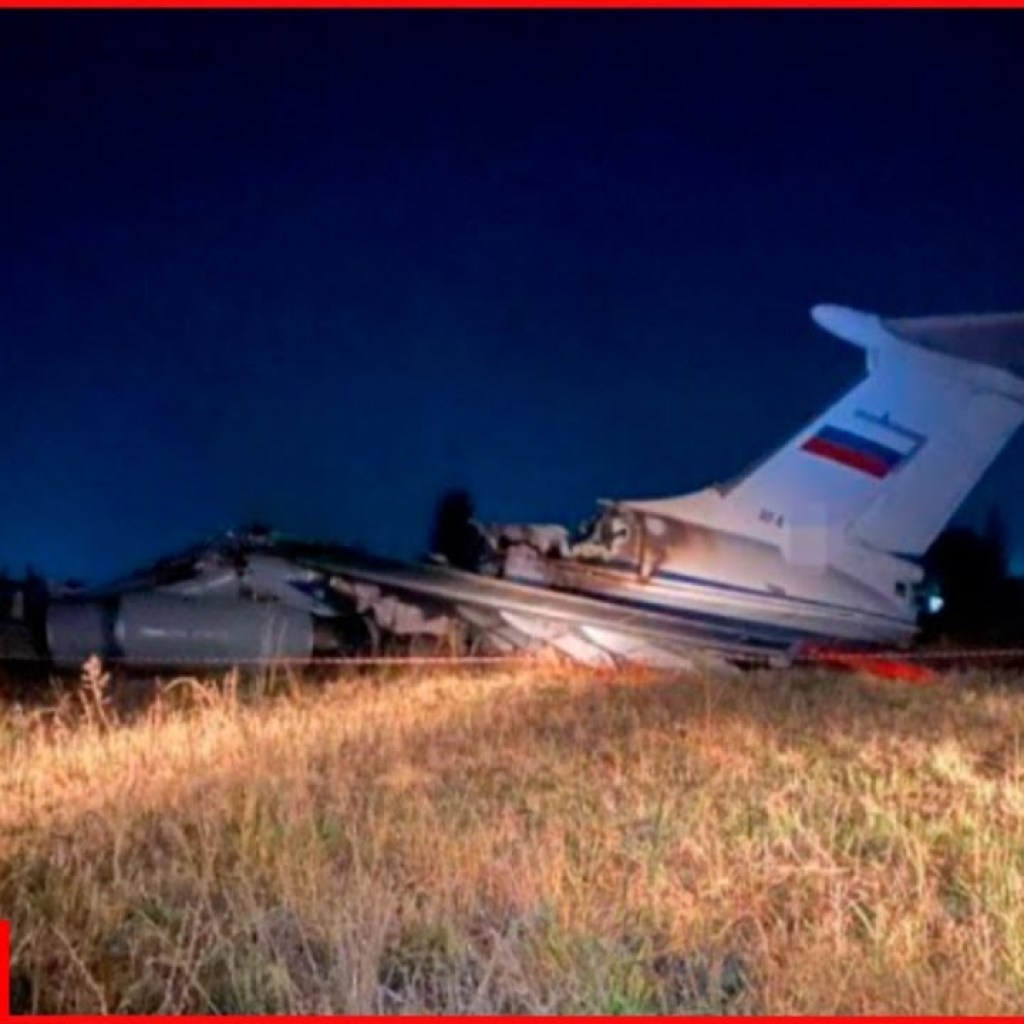 Russian Il-76MD plane bursts into flames during takeoff Russian Il-76MD plane bursts into flames during takeoff