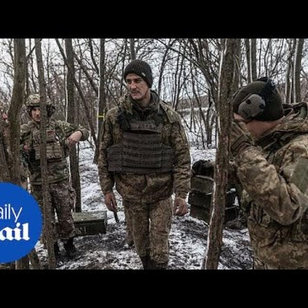 Georgian volunteers target Russian soldiers during fierce gun battle in Ukraine Georgian volunteers target Russian soldiers during fierce gun battle in Ukraine