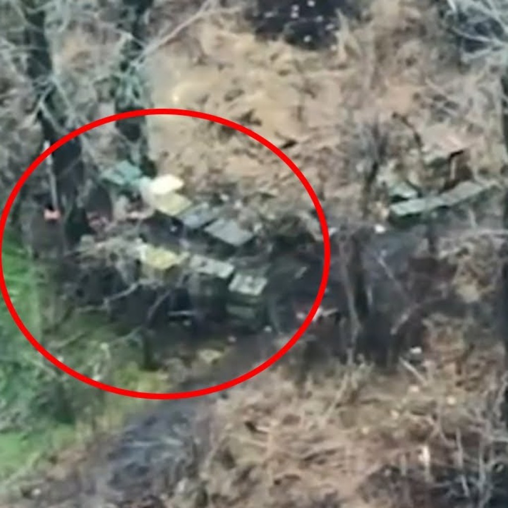 Mortar Position With Crates Of Ammunition Hit By Ukraines Artillery Mortar Position With Crates Of Ammunition Hit By Ukraines Artillery